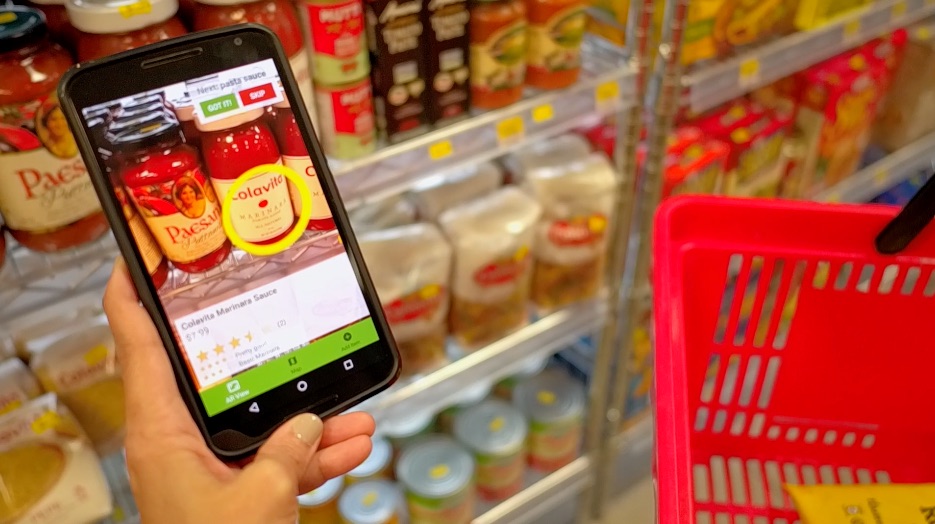 Shopping with augmented reality How augmented reality can be used to superimpose product information
