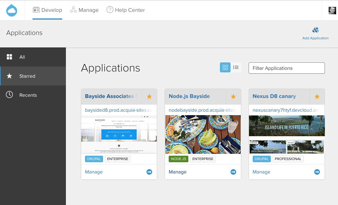 Node.js on Acquia Cloud Acquia Cloud now supports Node.js for Headless Drupal